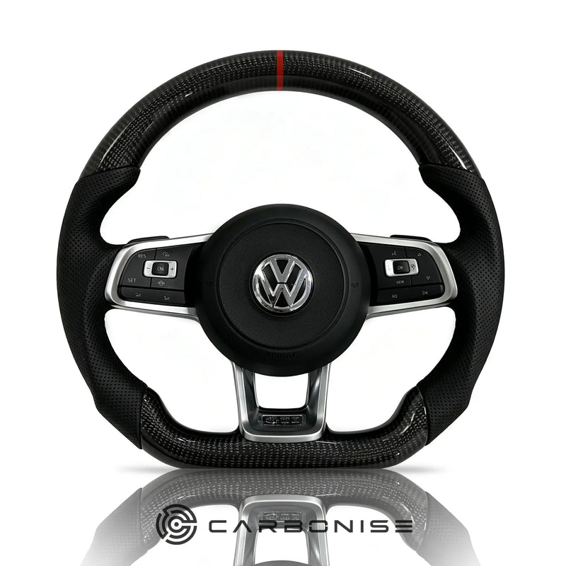 Volkswagen Golf Steering Wheel (Carbon Fiber+Perforated Leather) #14 by CARBONISE