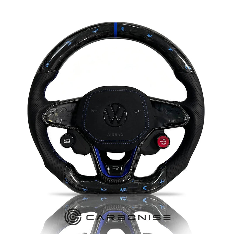 Volkswagen Golf Steering Wheel (Forged Carbon Fiber+Perforated Leather) #15 by CARBONISE