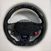 Volkswagen Golf Steering Wheel (Forged Carbon Fiber+Perforated Leather) #15 by CARBONISE
