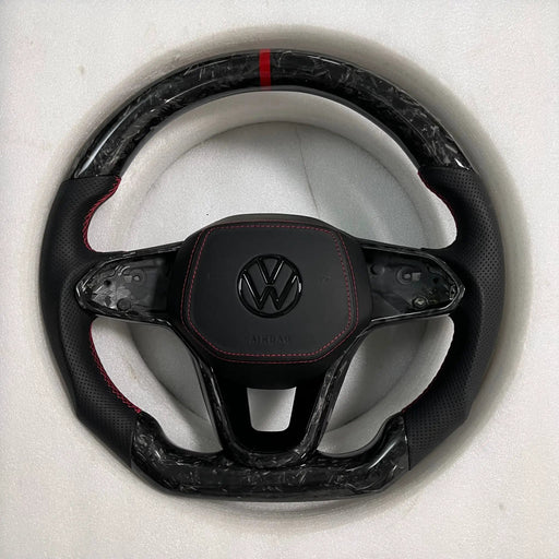 Volkswagen Golf Steering Wheel (Forged Carbon Fiber+Perforated Leather) #18 by CARBONISE
