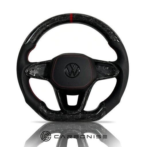 Volkswagen Golf Steering Wheel (Forged Carbon Fiber+Perforated Leather) #18 by CARBONISE