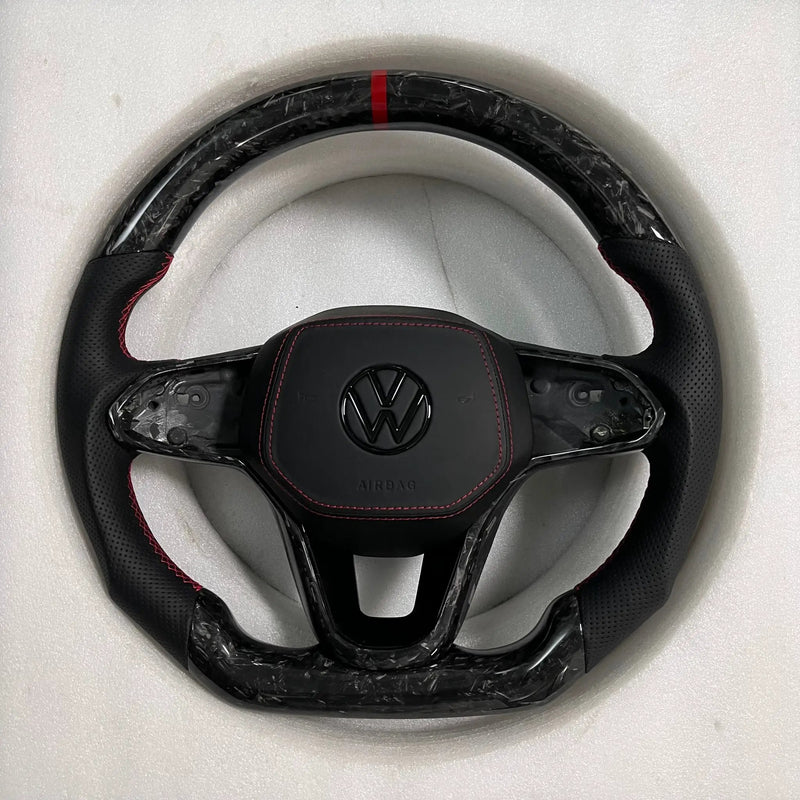 Volkswagen Golf Steering Wheel (Forged Carbon Fiber+Perforated Leather) #18 by CARBONISE