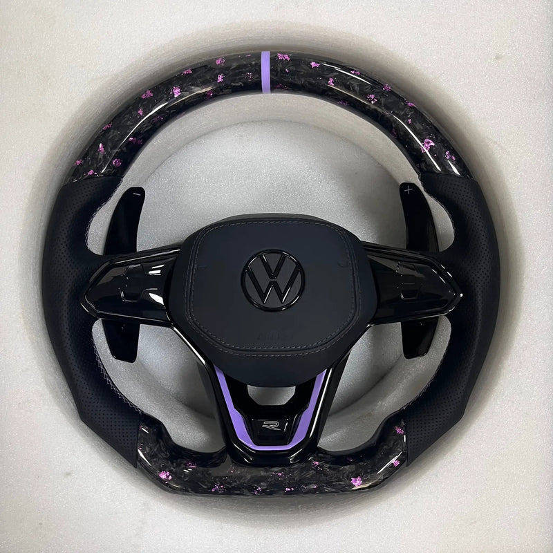 Volkswagen Golf Steering Wheel (Forged Carbon Fiber+Perforated Leather) #21 by CARBONISE