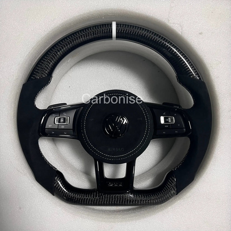 Volkswagen Golf Steering Wheel (Carbon Fiber+Alcantara) #22 by CARBONISE