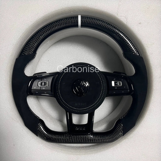 Volkswagen Golf Steering Wheel (Carbon Fiber+Alcantara) #22 by CARBONISE