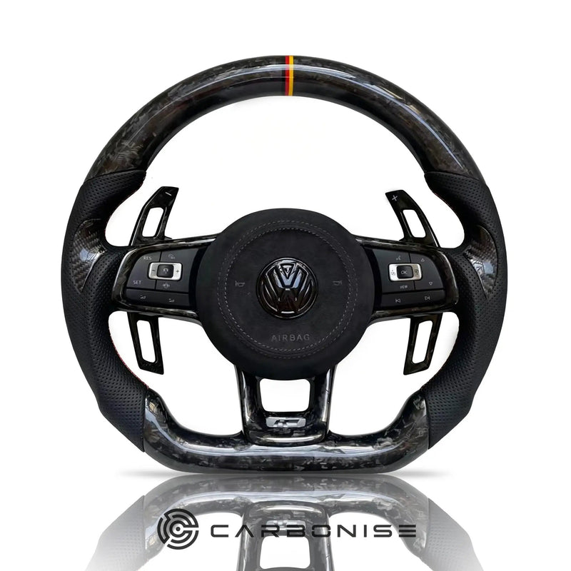 Volkswagen Golf Steering Wheel (Forged Carbon Fiber+Perforated Leather) #35 by CARBONISE