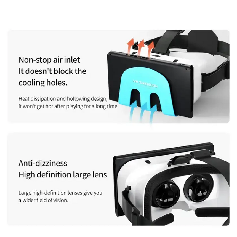 VR Shinecon G11 Virtual Reality Headset for Switch by Habicare