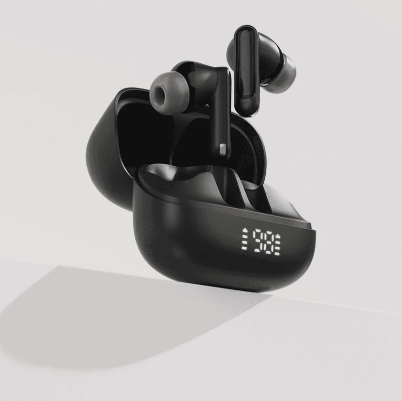 techplus TWS Wireless Earbuds with ANC + ENC Noise Cancellation | Bluetooth 5.4 | LED Display and IPX4 Water Resistance (W1) TWS Wireless Earbuds with ANC + ENC Noise Cancellation | Bluetooth 5.4 | LED Display and IPX4 Water Resistance (W1)