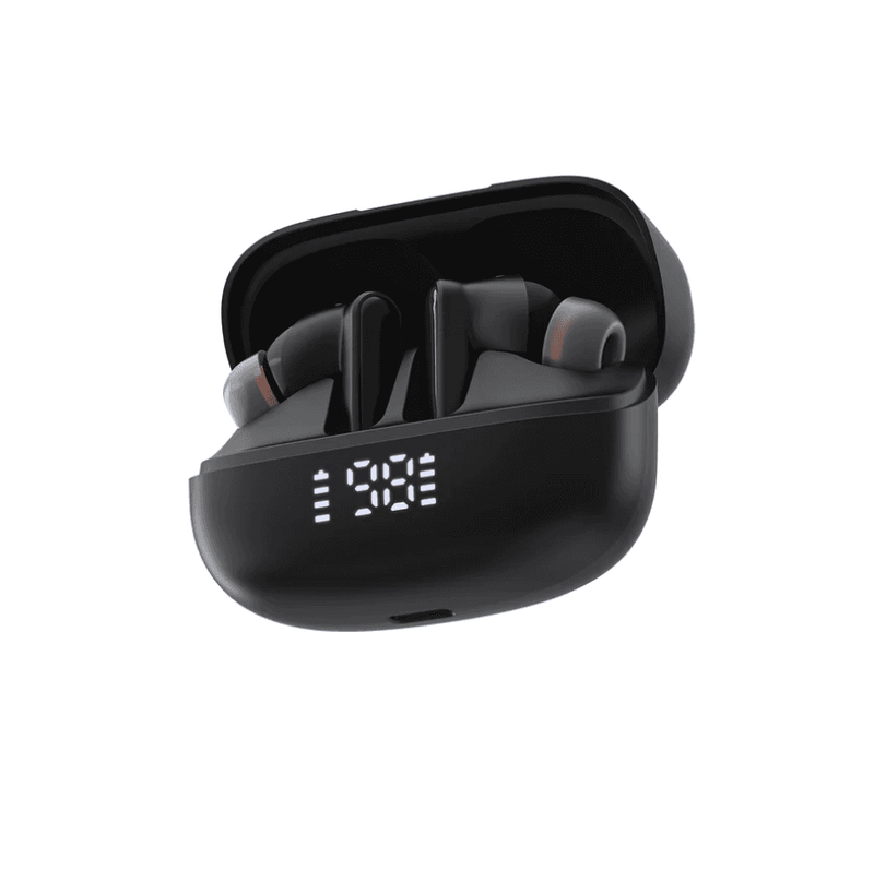 techplus TWS Wireless Earbuds with ANC + ENC Noise Cancellation | Bluetooth 5.4 | LED Display and IPX4 Water Resistance (W1) TWS Wireless Earbuds with ANC + ENC Noise Cancellation | Bluetooth 5.4 | LED Display and IPX4 Water Resistance (W1)