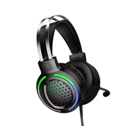 techplus Wired Gaming Headset With 50mm Drivers And Tri Color LED W117 TechPlus W117 Wired Gaming Headset With 50mm Drivers