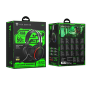 techplus Wired Gaming Headset With 50mm Drivers And Tri Color LED W117 TechPlus W117 Wired Gaming Headset With 50mm Drivers