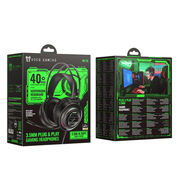techplus TechPlus W118 Lightweight Wired Gaming Headset With 40mm Drivers Mic LED TechPlus W118 Wired Gaming Headset With 40mm Drivers