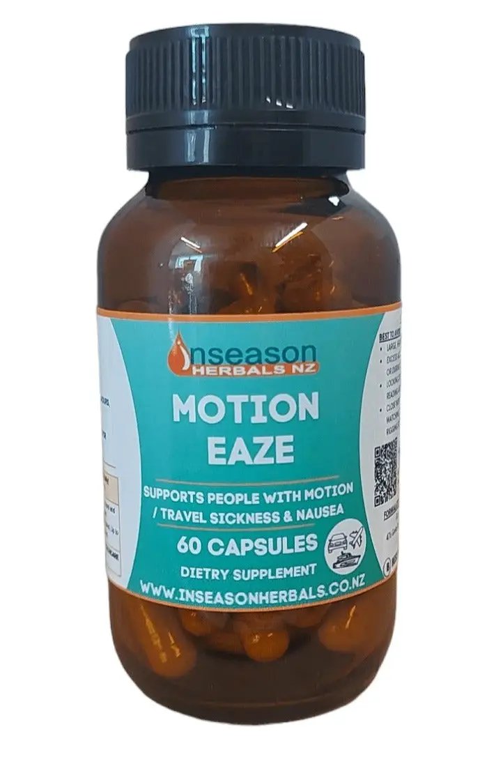 Motion Eaze - Natural Motion Sickness 60 Capsules by NZ Diver