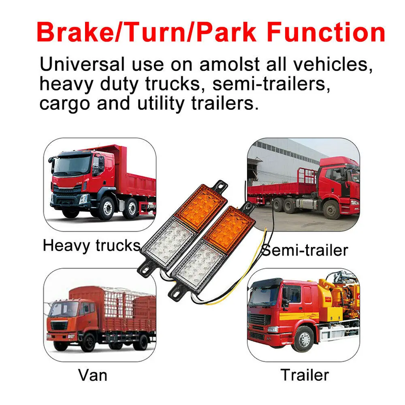 Pair LED Bullbar Indicator Tail Lights Front Park DRL Light For ARB TJM Lamp by salelink.co.nz