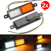 Pair LED Bullbar Indicator Tail Lights Front Park DRL Light For ARB TJM Lamp by salelink.co.nz