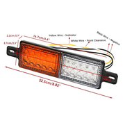 Pair LED Bullbar Indicator Tail Lights Front Park DRL Light For ARB TJM Lamp by salelink.co.nz