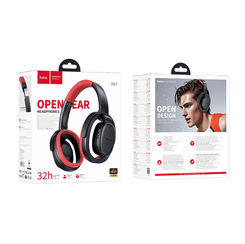 techplus W67 Open Ear Bluetooth Headset With 32 Hours Playtime W67 Open Ear Bluetooth Headset 32 Hours Playtime