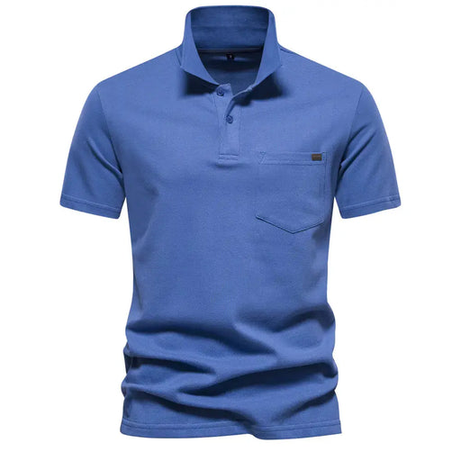 Men's 100% Cotton Polo Shirt - Classic Short Sleeve Polo with Pocket | Casual Summer Wear by Mead's Supply & Equipment Outfitters limited
