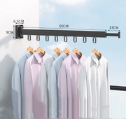 Extended Wall Mounted Foldable Retractable Clothes Drying Rack by salelink.co.nz