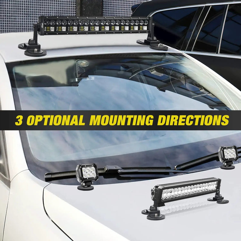 2PCS Magnetic Base Light Bar Mounts by salelink.co.nz
