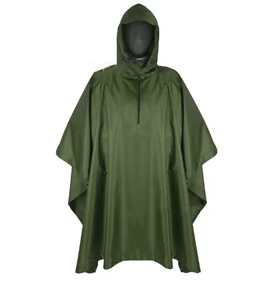 Rain Poncho Hooded Waterproof Raincoat by salelink.co.nz