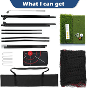 300x213cm Golf Practice Net Set by salelink.co.nz
