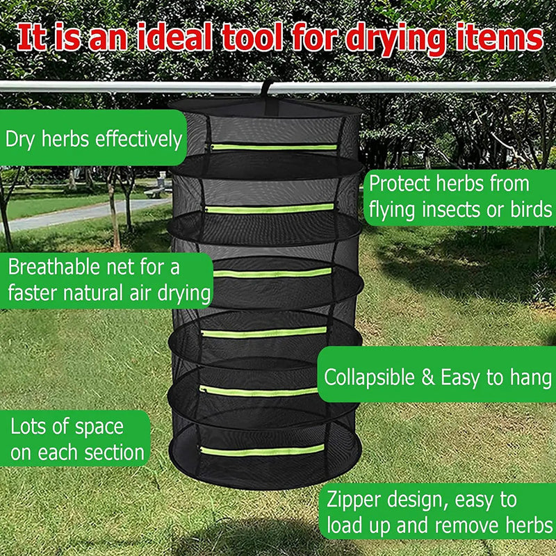 6 Layers Food Drying Net Fish Drying Rack Mesh Net by salelink.co.nz