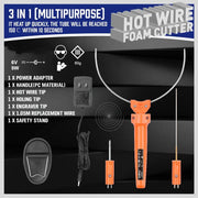 HORUSDY 3in1 Hot Wire Foam Cutting Kit Knife Cutter Engraving Styrofoam Polystyrene Tool by salelink.co.nz