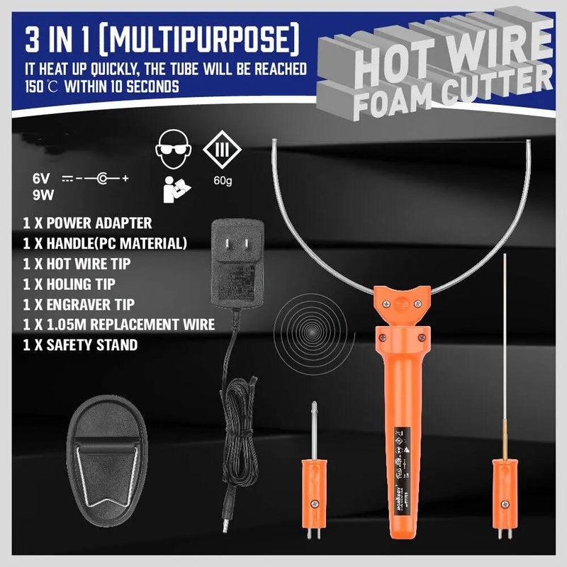 HORUSDY 3in1 Hot Wire Foam Cutting Kit Knife Cutter Engraving Styrofoam Polystyrene Tool by salelink.co.nz