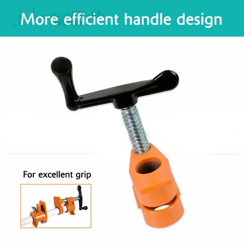 3/4'' Gluing Pipe Clamp 4 Pcs Heavy Duty WOODWORKING VICE TOOLS Wide Protect Pad by salelink.co.nz