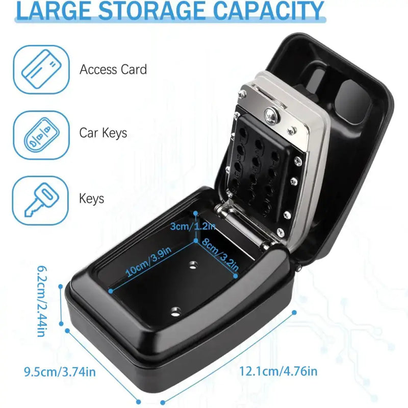 Wall-Mount Key Lock Box with Code (4 types available) by Habicare