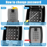 Wall-Mount Key Lock Box with Code (4 types available) by Habicare