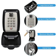 Wall-Mount Key Lock Box with Code (4 types available) by Habicare