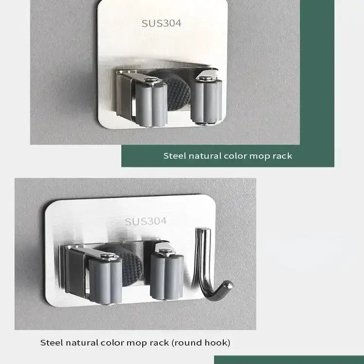 Wall-Mount Mop & Broom Holder by Habicare