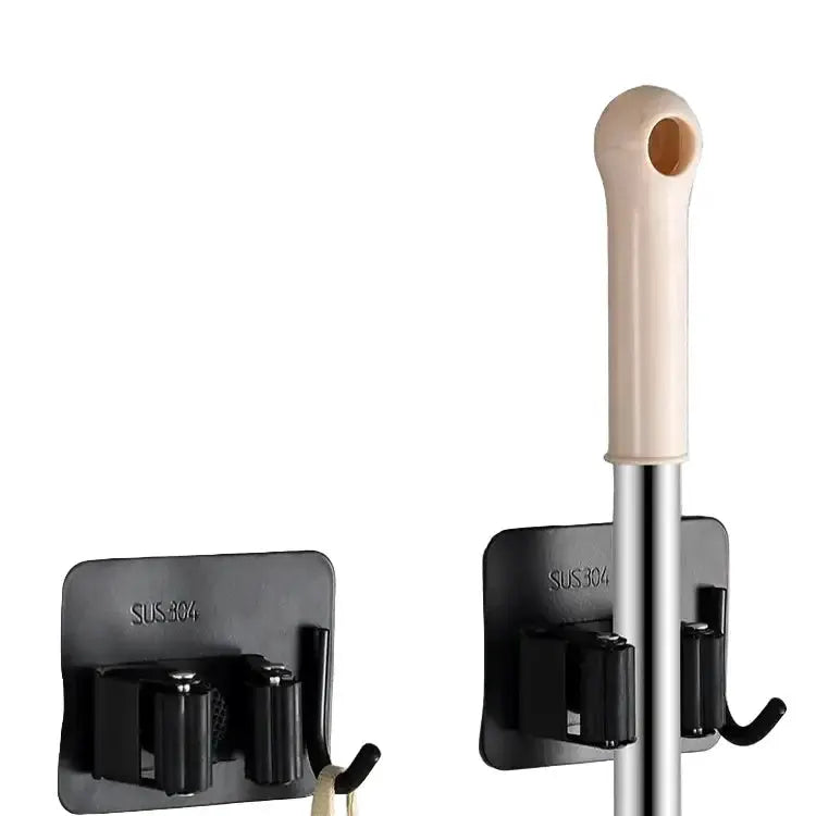Wall-Mount Mop & Broom Holder by Habicare