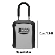 Wall-Mounted Key Keeper – 4-Digit Lock Box (available in Gray & Black) by Habicare