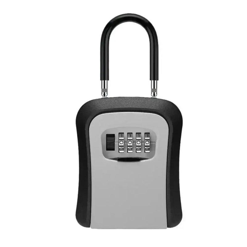 Wall-Mounted Key Keeper – 4-Digit Lock Box (available in Gray & Black) by Habicare