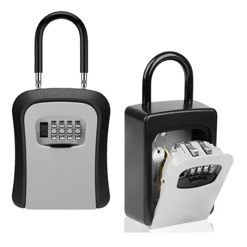 Wall-Mounted Key Keeper – 4-Digit Lock Box (available in Gray & Black) by Habicare