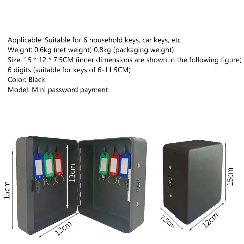 Wall-Mounted Password Key Box (different sizes available) by Habicare