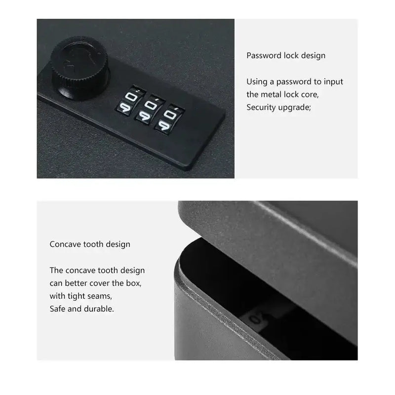 Wall-Mounted Password Key Box (different sizes available) by Habicare