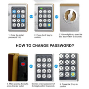 Wall-Mounted Password Safe with Alarm by Habicare