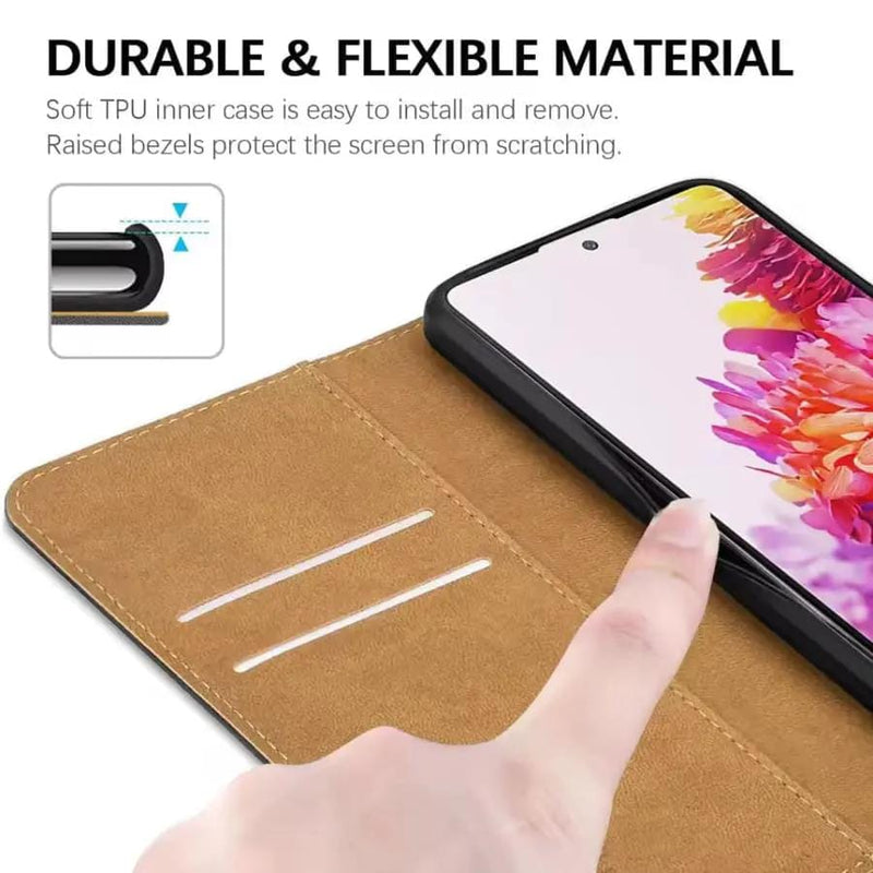 9eight5 Phone cases Wallet Case for Samsung Galaxy Xcover Pro (Black) Wallet Case for Samsung Galaxy Xcover Pro (Black)