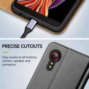 9eight5 Phone cases Wallet Case for Samsung Galaxy Xcover Pro (Black) Wallet Case for Samsung Galaxy Xcover Pro (Black)