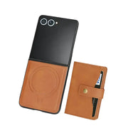 Wallet Leather Case for the Samsung Galaxy Z Flip7 (4 colours available) by Habicare