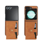 Wallet Leather Case for the Samsung Galaxy Z Flip7 (4 colours available) by Habicare