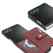 Wallet Leather Case for the Samsung Galaxy Z Flip7 (4 colours available) by Habicare