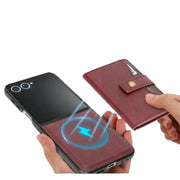 Wallet Leather Case for the Samsung Galaxy Z Flip7 (4 colours available) by Habicare
