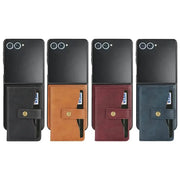 Wallet Leather Case for the Samsung Galaxy Z Flip7 (4 colours available) by Habicare