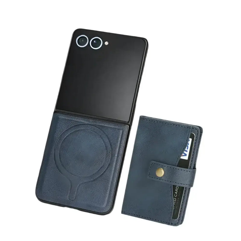 Wallet Leather Case for the Samsung Galaxy Z Flip7 (4 colours available) by Habicare