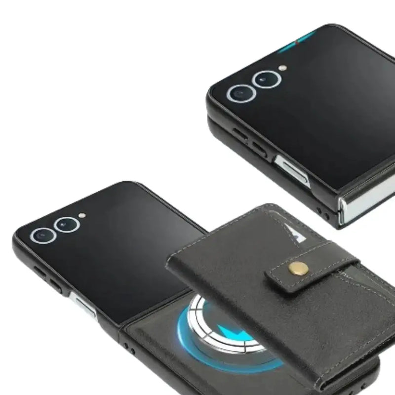 Wallet Leather Case for the Samsung Galaxy Z Flip7 (4 colours available) by Habicare